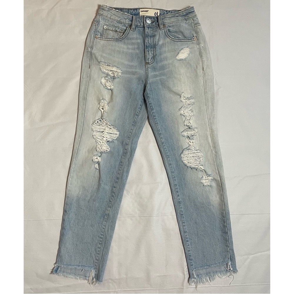 Garage Distressed Raw Hem Jeans Size 1 US XS
